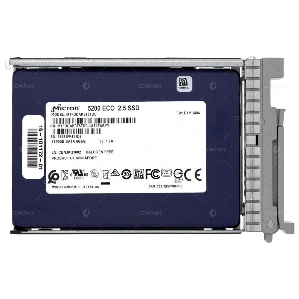 UCS-SD38TBMS4-EV CISCO SSD 3.8TB SATA 6G 2.5" SFF SSD FOR CISCO UCS C220 M4